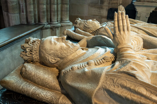 Tomb of King Henry ii of France at Saint Denis Basilica in Paris, France