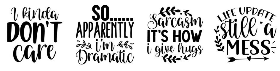 Minimal School Hand Lettering, Typography Pack Vector Illustration for Sticker, Magazine, Presentation