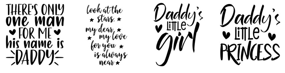 Creative Fathers Day Trendy Retro Style Illustration, Calligraphic Lettering Pack Vector Illustration for Brochure, Printing Press, Social Media Post