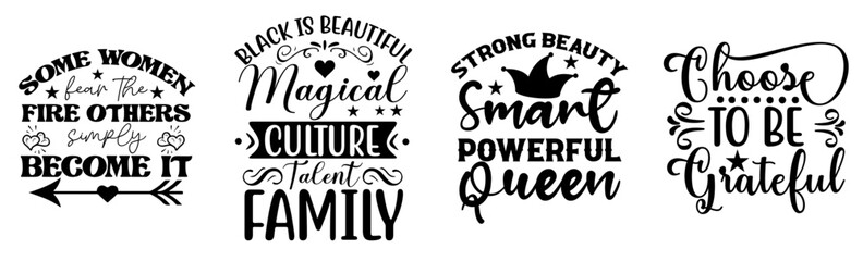 Vibrant Black Girl Invitation, Trendy Retro Style Illustration Collection Vector Illustration for Holiday Cards, Logo, T-Shirt Design