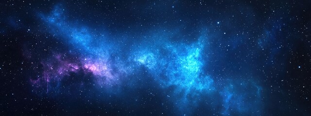 Fototapeta premium High definition star field background in a 3D cartoon rendering Colorful starry night sky outer space texture