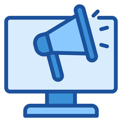 Marketing Blue Icon