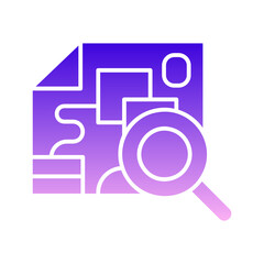 magnifying glass over circuit board