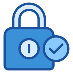 Locked Blue Icon