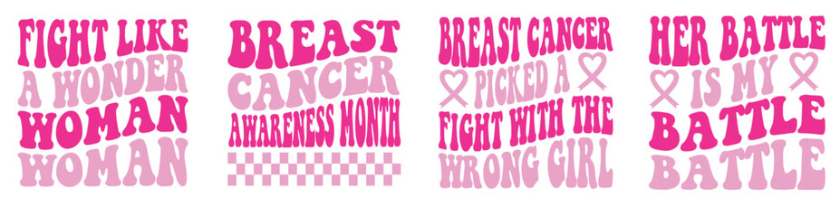 Colourful Retro Cat Typography, Quotes Set Vector Illustration for Brochure, Book Cover, Packaging