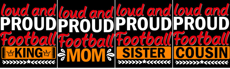 Classic Football Typographic Emblems, Calligraphy Set Vector Illustration for Advertisement, Brochure, Announcement