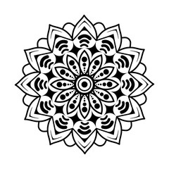 Mandala art stock vector illustration
