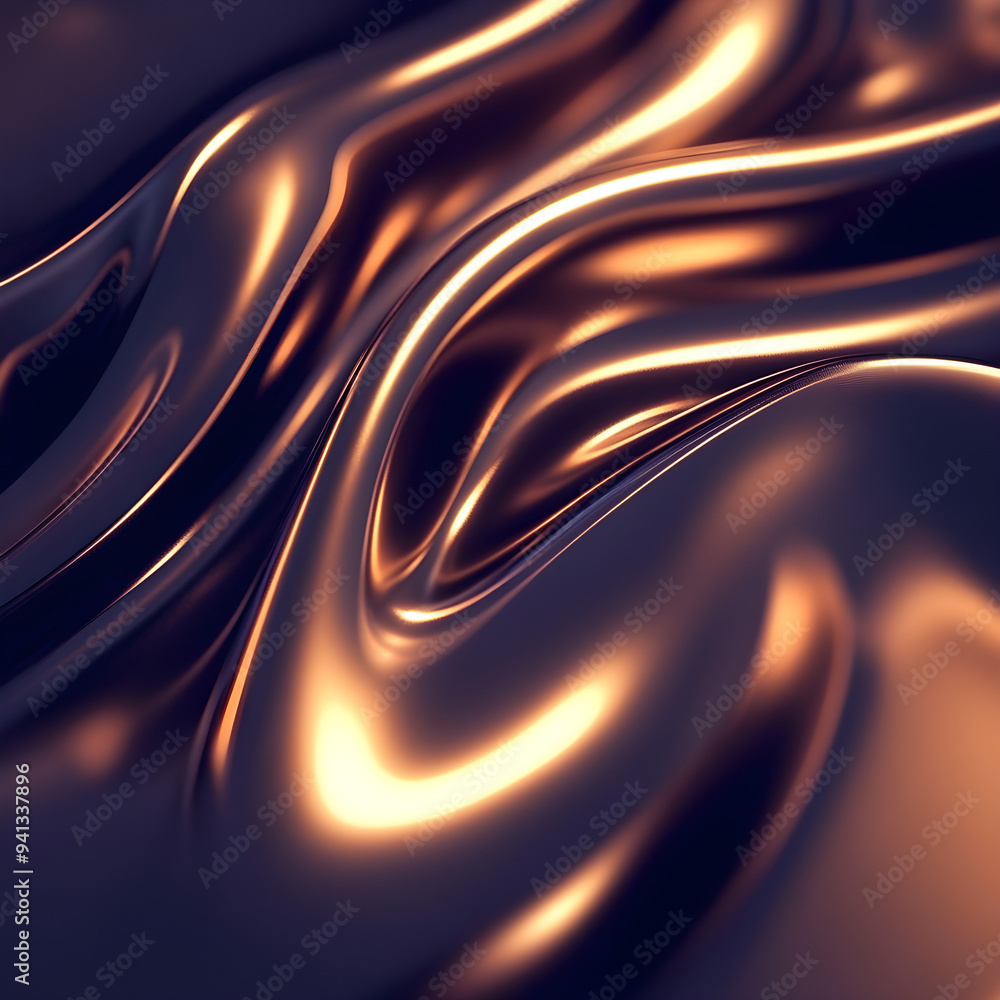Poster elegant shiny waves colorful 3d abstract background with luxury image