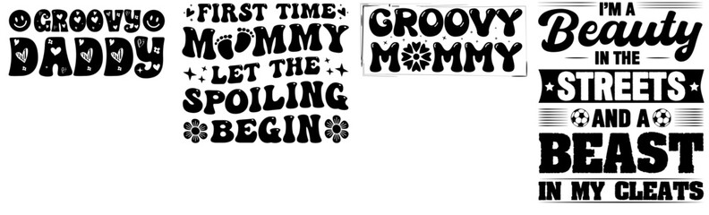 Elegant Ugly Christmas Sweater Typography, Inscriptions Bundle Vector Illustration for Wrapping Paper, Social Media Post, Postcard