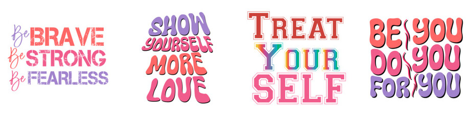 Simple Retro Singles Day Hand Lettering, Quotes Bundle Vector Illustration for Poster, Printing Press, Icon