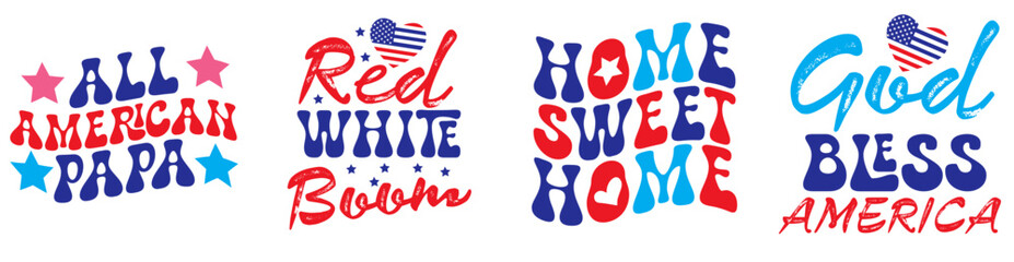 Classic Retro Mental Health Invitation, Labels And Badges Bundle Vector Illustration for Newsletter, Printable, Stationery