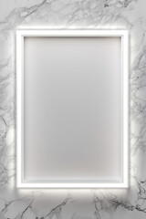 LED white wall frame