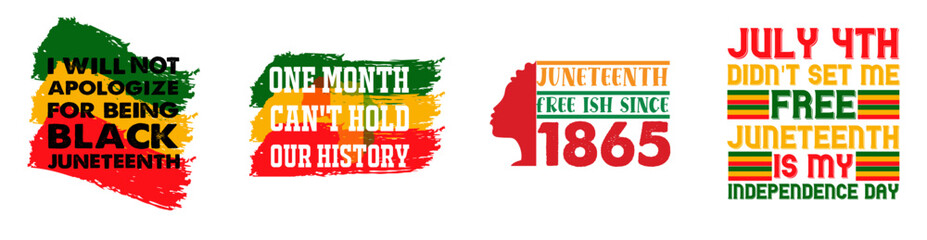 Minimalist Black History Month Trendy Retro Style Illustration, Invitation Collection Vector Illustration for Label, Packaging, Holiday Cards