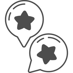 Social Media Reaction Line Icon