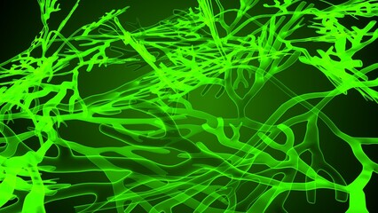 Greece and Halkidiki anatomy. 3d illustration