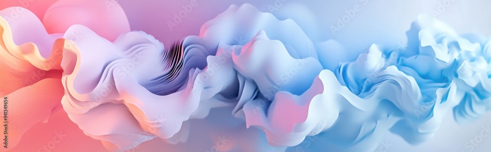 Aufkleber 3d rendering of a paper background