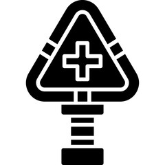 Fototapeta premium Cross Road Icon