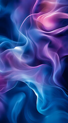 Obraz premium An abstract fluid art painting featuring swirling shades of purple blue, creating a marble-like texture liquid gradient abstract background