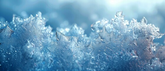 Fototapeta premium Snowflakes Falling Gently