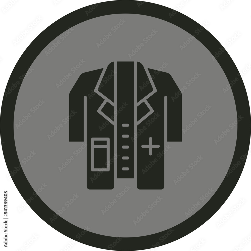 Wall mural doctor coat icon design