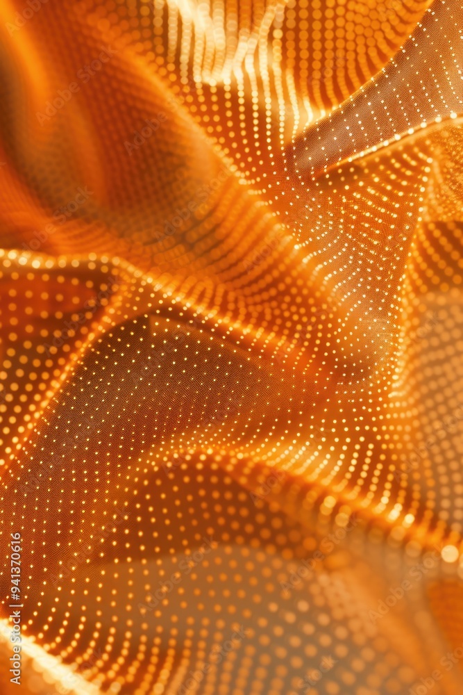 Poster a close-up shot of a piece of fabric featuring a repeating dot pattern, suitable for use in textile 