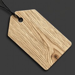 Wooden Tag with String