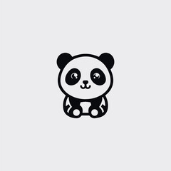 Cute panda logo