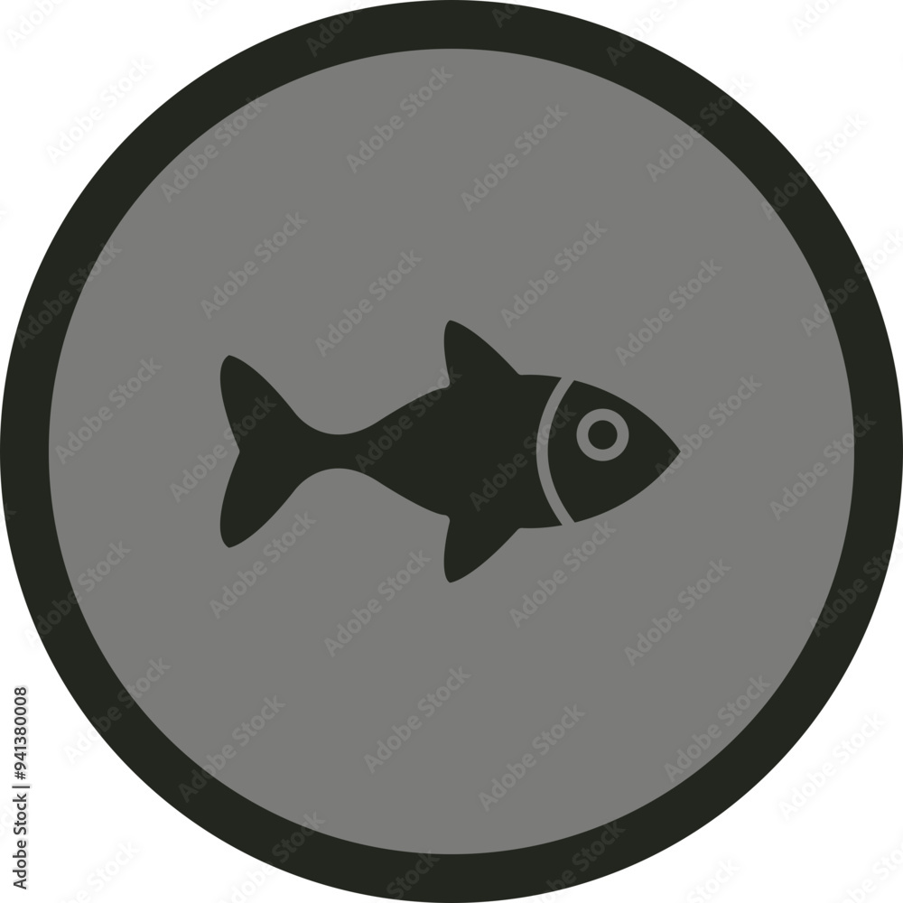 Sticker fish icon design