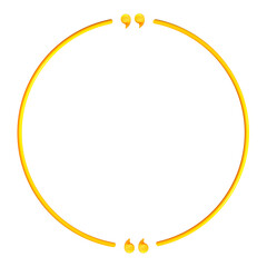 3d quote frame text border