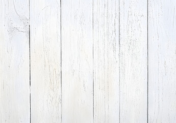 Obraz premium Wooden planks painted white texture background