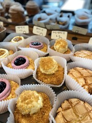 cupcakes in a bakery