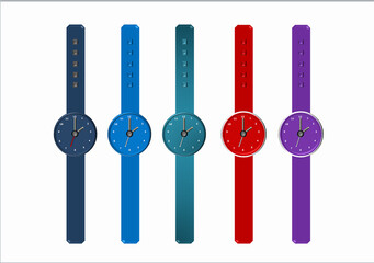Stylish classic watch illustration .eps