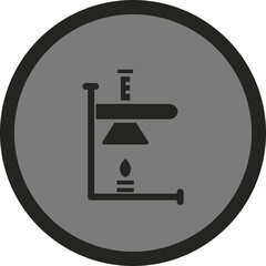 Bunsen Burner Icon Design