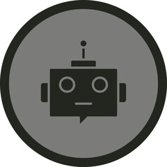 Ai Assistant Vector Icon Design