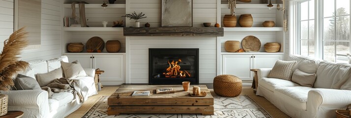 Modern Eclectic Living Room, Cozy and Chic