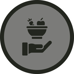 Give Food Vector Icon Design