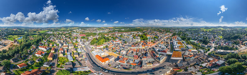 Naklejka premium Marktredewitz aerial 360° panorama