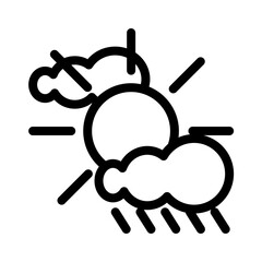 Fog day icon template