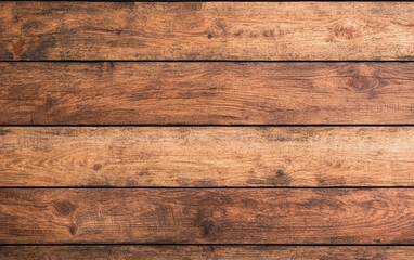 Naklejka premium High-resolution image of rustic wooden planks with a natural grain, perfect for backgrounds, textures, or wallpapers in design projects.