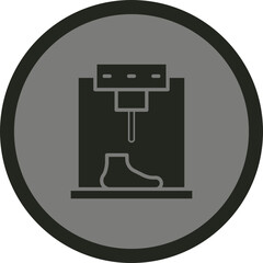 Manufacturing Shoes Icon Design