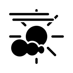 Fog day icon template