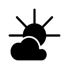 Fog day icon template