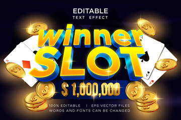 gambling slot text effect
