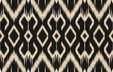 Ethnic abstract ikat art. Aztec ornament print. geometric ethnic pattern seamless  color oriental.  Design for background ,curtain, carpet, wallpaper, clothing, wrapping, Batik, vector illustration.