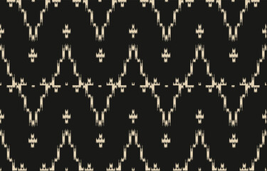 Ethnic abstract ikat art. Aztec ornament print. geometric ethnic pattern seamless  color oriental.  Design for background ,curtain, carpet, wallpaper, clothing, wrapping, Batik, vector illustration.