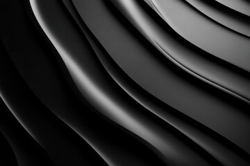 Obraz premium Abstract Black Leather Texture with Curved Lines