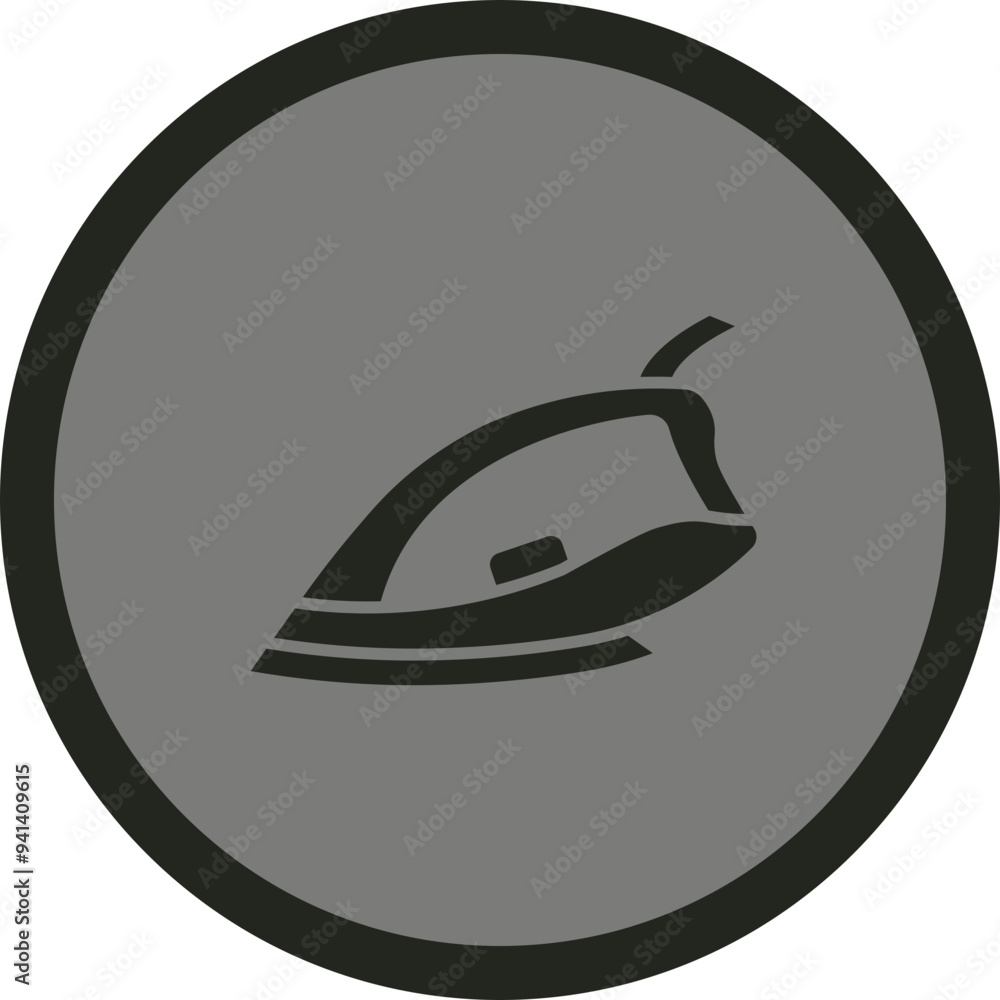 Sticker iron icon design