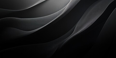 Fototapeta premium Abstract Black and White Curved Lines with Textured Surface