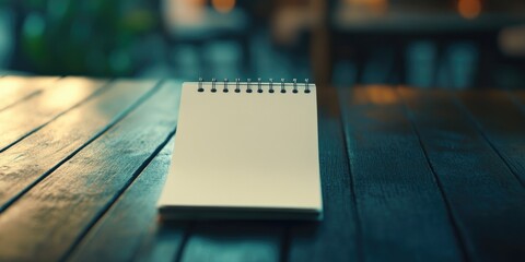 Notepad and Pencil on a Table
