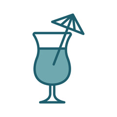 cocktail icon vector design template simple and clean